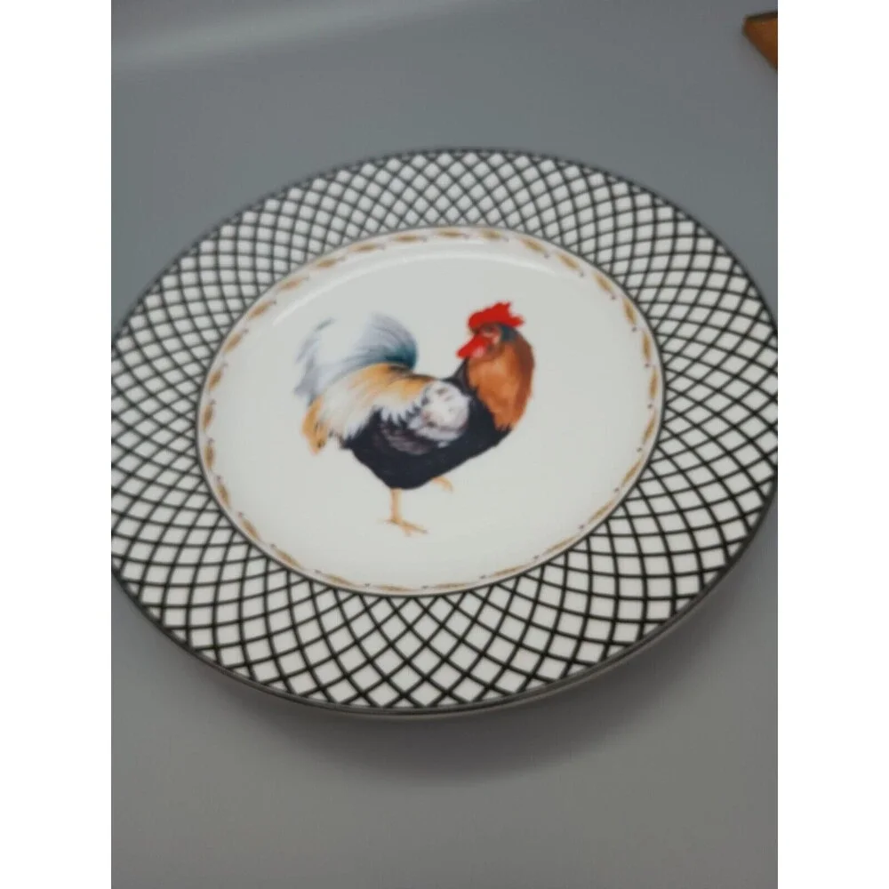 Vera Bradley Home Rooster Lunch Plate Andrea By Sadek